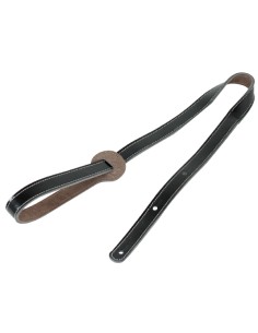 Leather Mandolin Strap Width 23 mm ref.hq7454 Black 2