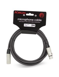 Cable Microfono Kirlin mw-440-6m xlr m-xlr f 24 awg Tela 2