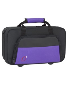 Estuche Clarinete Rectangular med: 35x19x9 cm. ref.8410 fsh (Negro y morado) 2