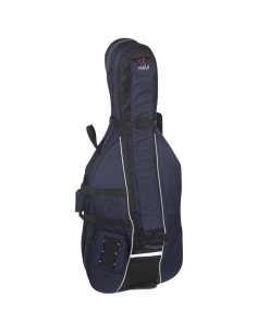 Estuche Funda Violonchelo 4/4 Mochila Acolchado 20 mm. Med. Int.: 123x48x37x14 cm. Azul/v.Negro