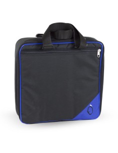 Estuche Funda Mesa Mezclas Acolchado 20 mm. Med: 35x35x10 cm. Negro y Azul