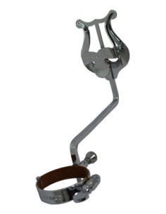 Atril Marcha Clarinete Bajo con Argolla Ø34 mm. Tamaño Normal: 55 x 45 mm. Cromado 2