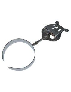 Atril Marcha Flauta Travesera Brazalete Metalico Tamaño Super 70 x 55 mm. Cromado 2