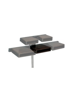 Temple Block Med: 21.5/16.5 x 5 x 13 cm. Madera Maciza Bubinga Peso: 470gr. (Unidad)