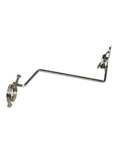 Atril Marcha Saxofon Sopranino con Argolla  Ø32 mm. Tamaño Normal 55 x 45 mm. Cromado 2