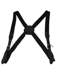 Arnes Caja Cruzado, Ancho 5 Cm. Talla: S/M, Regulable en Altura con Hebilla, Negro 2