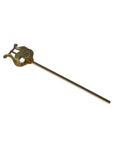 Atril Marcha Bombardino o Tuba o Trompeta o Trompa Recto 160 mm. Tamaño Normal 55 x 45 mm. Dorado 2