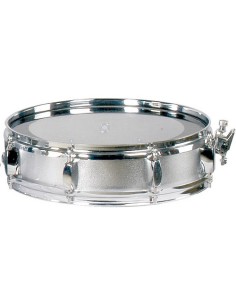 Caja Banda Piccolo 35,5 Ø x 9 cm. (14" x 3.5") Samba Parche Plastico 8 Tensores Casco Acero Inox. 2