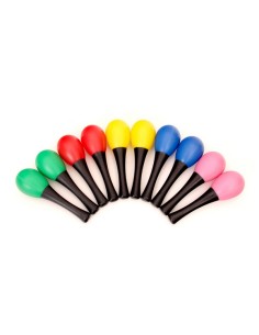 Maracas (Par) Mini Escolares Colores Variados 2