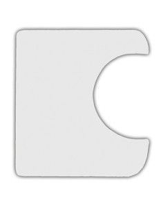 Golpeador Guitarra Clasica Adhesivo Forma Med: 20x19 cm. Transparente 2