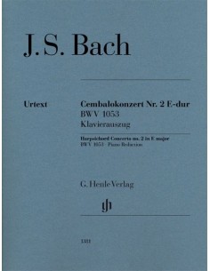 BACH J.S.-Concierto nº 2 en Mi Mayor (BWV:1053) para 2 Pianos a 4 manos (Urtext)