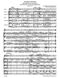 HAYDN J.-Sinfonia nº  94 en Sol Mayor (Hob.I/94) "Surprise" (Flauta, 2 Violines, Viola, Cello y Pian 2