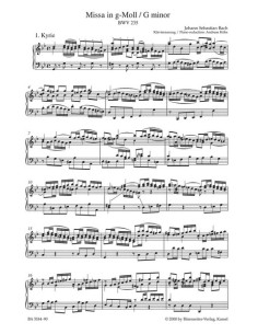 BACH J.S.-Misa en Sol menor (BWV:235) para Voces Solistas, Coro Mixto y Piano (Urtext) (Platen) 2