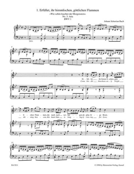 BACH J.S.-Arias para Soprano y Piano (Urtext) (Lehmann)