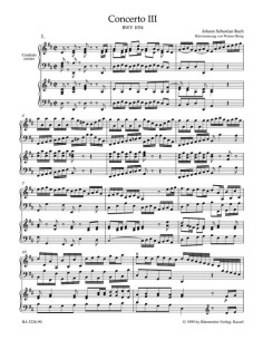 BACH J.S.-Concierto nº 3 en Re Mayor (BWV:1054) para 2 Pianos a 4 manos (Urtext) (Breig) 2