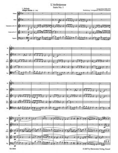 BIZET G.-L'arlesienne Suite nº 1 para Quinteto de Viento Madera (Linckelmann) 2