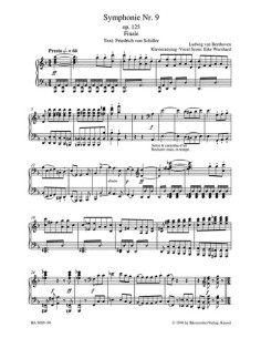 BEETHOVEN L.V.-Sinfonia nº 9 en Re menor Op.125 (Final) para Voces Solistas, Coro Mixto y Piano (Urt 2