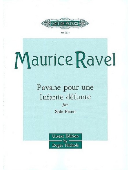 RAVEL M.-Pavana para una Infanta Difunta para Piano (Urtext) (Nichols) (OCASION)