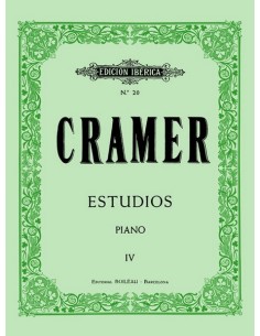 CRAMER J.B.-Estudios 4º (nº: 64 al 84) para Piano (Iberica) (OCASION)