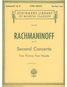 RACHMANINOV S.-Concierto para Piano y Orquesta nº 2 Op.18 en Do menor para 2 Pianos a 4 Manos (OCASI