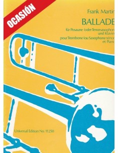 MARTIN F.-Ballade para Trombon (Saxofon Sib) y Piano (OCASION)