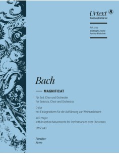 BACH J.S.-Magnificat en Re Mayor (BWV:243) para Voces Solistas, Coro Mixto y Piano