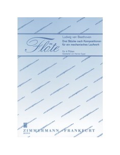 BEETHOVEN L.V.-Stücke (3) für 4 Flöten (Eppel)