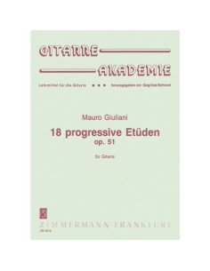 GIULIANI M.-Estudios Progresivos (18) Op.51 para Guitarra (Behrend)
