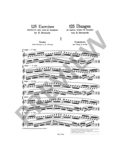 BERNARDS B.-Exercises (125) for Saxophone 2