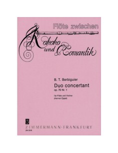 BERBIGUIER A.-Duo Op.76 n. 1 per flauto e violino (Eppel)