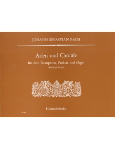 BACH J.S.-Aria y Coral (BWV:78) para 3 Trompetas, Timbales y Organo (Partitura y Partes) (Kraus)
