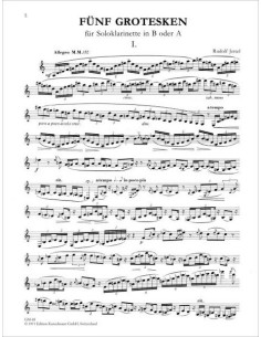 JETTEL R.-Grotesken (5) per clarinetto 2