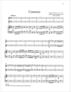 ALBINONI T.-Concierto Op.7 nº  2 en Do Mayor para 2 Oboes y Piano 2