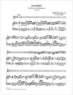 ALBINONI T.-Concierto Op.7 nº  6 en Re Mayor para Oboe y Piano 2