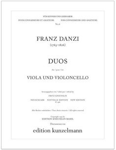 DANZI F.-Duos (3) per viola e violoncello