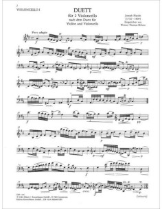 HAYDN J.-Duo für 2 Celli (Thomas Mifune) 2