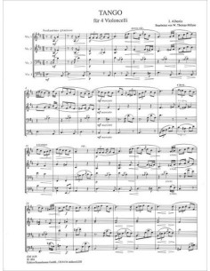 ALBENIZ I.-Piezas (3): Tango, Cadiz y Cataluña para 4 Violoncellos (Thomas Mifune) 2
