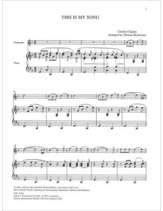 CHAPLIN C.-Oh That Cello 5º (Pezzi) per violoncello e pianoforte 2