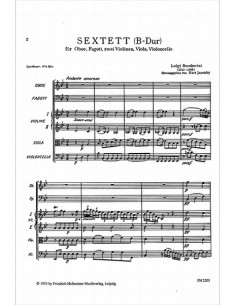 BOCCHERINI L.-Sexteto para Oboe, Fagot, 2 Violines, Viola y Violoncello (Partes) 2