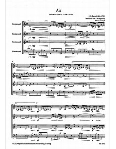 BACH J.S.-Aria de la Suite en Re Mayor (BWV:1068) para 4 Contrabajos (Trumpf) 2