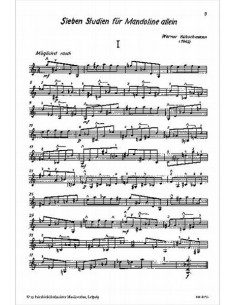 HUBSCHMANN W.-Studien (7) pour mandoline (Dittrich) 2