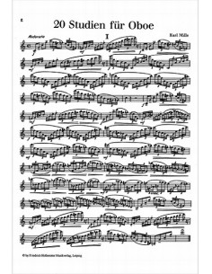 MILLE K.-Studios (20) pour hautbois 2