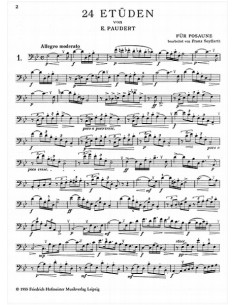 PAUDERT E.-Estudios (24) para Trombon (Seyffarth) 2