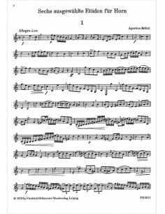 BELLOLI A.-Estudios (6) para Trompa (Damm) 2