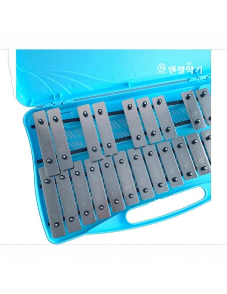 Carrillon Soprano Cromatico Infantil 25 Laminas Cromadas Angel AX25N2 (AG25N2) (Estuche Azul)