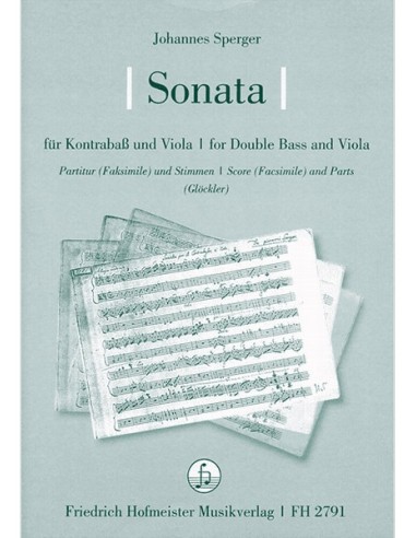 SPERGER J.M.-Sonata per viola e contrabbasso (Glockler)