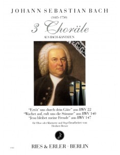 BACH J.S.-Corales (3) para Clarinete (Oboe) y Organo (Breuer)