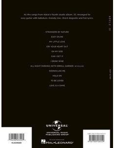 ADELE-30 pour une tablature de guitare facile 2