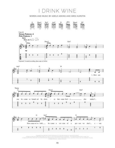 ADELE-30 for easy guitar Tab