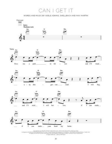 ADELE-30 for Ukulele